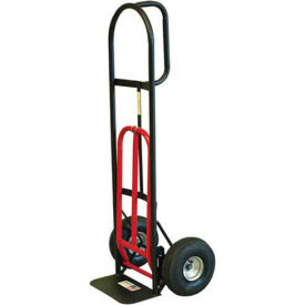 Hand Truck - D-Handle - Pneumatic Wheels - 800 Lb. Capacity - Black & Red