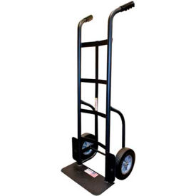 Heavy Duty Hand Truck - Dual Handle - Solid Rubber Wheels - 1000 Lb. Cap. - Black