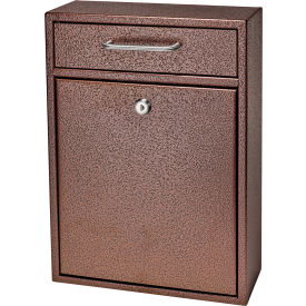 Epoch Wall Mount Locking Drop Box 11-1/4"W x 4-3/4"D x 16-1/4"H Bronze