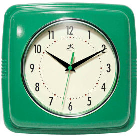 Infinity Instruments Wall Clock, Green Retro