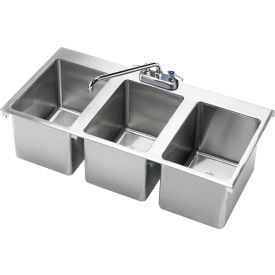 Three Compartment Drop-In Hand Sink 36" x 18"