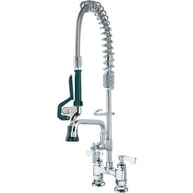 Royal Series Deck Mount Space Saver Pre-Rinse w/ Add-On Faucet, 8" Spout