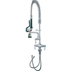 Royal Series Deck Mount Space Saver Pre-Rinse w/ Add-On Faucet, 6" Spout