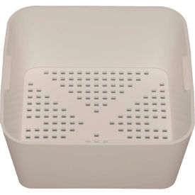 30-145 - Small Deep Style White Plastic Floor Drain Strainer