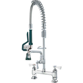 18-606L - 8" Space Saver Pre-Rinse with Faucet, 6" Spout, Deck Mount