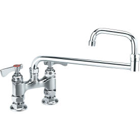 Royal Series 4" Center Raised Deck Mount Faucet, 18" Jointed Spout