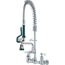 Royal Series 8" Space Saver Pre-Rinse w/ Faucet, 6" Spout, Wall Mount Low Lead