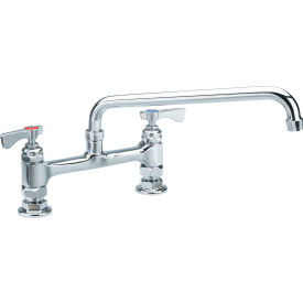 15-810L - 8" Center Raised Deck Mount Faucet, 10" Spout