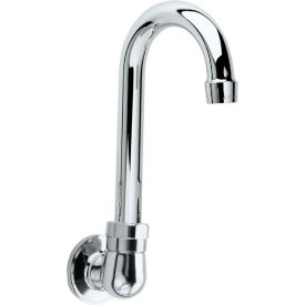 - Royal Series Single Hole Wall Mount Faucet, 3-1/2" Gooseneck Spout