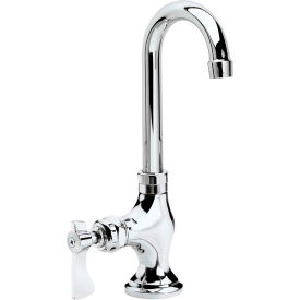 Single Wall Mount Pantry Faucet, 3-1/2" Gooseneck Spout