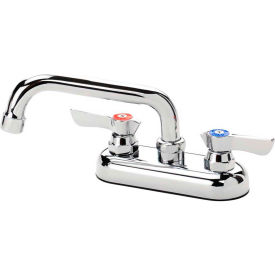 Silver Series 4" Center Deck Mount Faucet, 6" Spout