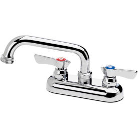 Silver Series 4" Center Deck Mount Laundry Faucet, 6" Spout, Hose Adapter
