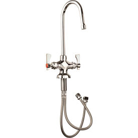 Single Hole Faucet with Rigid Gooseneck Spout