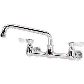 Silver Series 8" Center Wall Mount Faucet, 8" Spout
