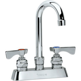 Royal Series 4" Center Deck Mount Faucet, 3-1/2" Gooseneck Spout