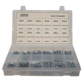 375 Piece Cotter Pin Assortment - 1/16" to 5/32" - Steel - Zinc