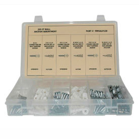 150 Piece Zip-It Wall Board Anchor Assortment - #6 and #8