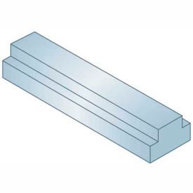 Keystock - 1/4" x 5/16" x 1 Ft - Type 2 - Zinc Clear - Overall Height: 1/8" + 1/8"