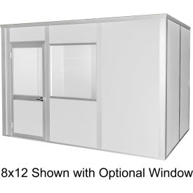 Porta-King Inplant Office, White Vinyl Interior and White Steel Exterior, 20x20, 4-Wall, Class A Fire and STC27 Sound