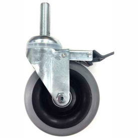 Swivel Threaded Stem Caster 5" Diameter 300 lb. Capacity Polyolefin
