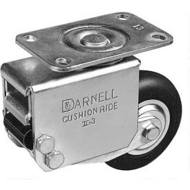 Shock Absorbing Swivel Plate Caster 3" Dia. 110 Lb. Cap.