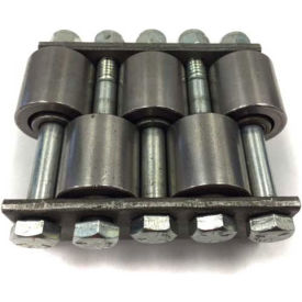 3" Mini-SupeRail Conveyor Straight Section, 5'L, 6 Wheels per Foot