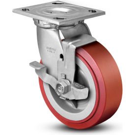 4 Series Swivel Plate Caster 5" Dia. 750 Lb.