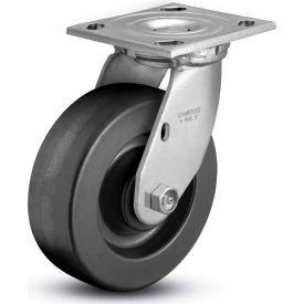 4 Series Swivel Plate Caster - Phenolic 6" Diameter 1200 lb. Capacity