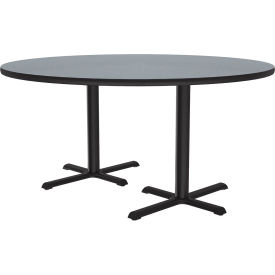 60" Round Restaurant Table, Gray