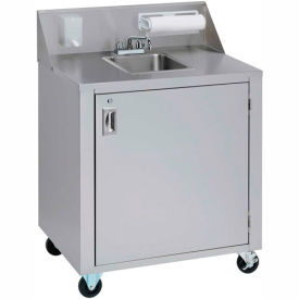 Single Bowl Cold Water Portable Hand Sink Cart