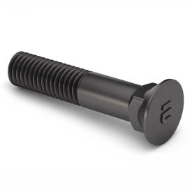 5/8-11 x 2-1/2" Plow Bolt - #3 Flat Head - Grade 5 - UNC - Steel - Zinc Clear - Pkg of 10