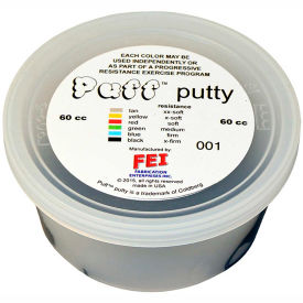 Puff LiTE Color-Coded Exercise Putty, X-Firm, Black, 60cc