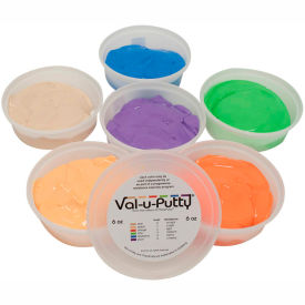 Exercise Putty, 6 Ounce, Set of 6 (6 Colors)