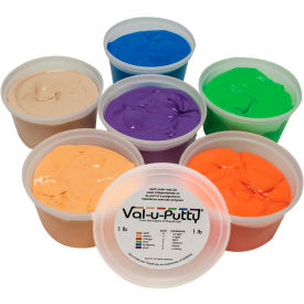 Exercise Putty, 1 Pound, Set of 6 (6 Colors)