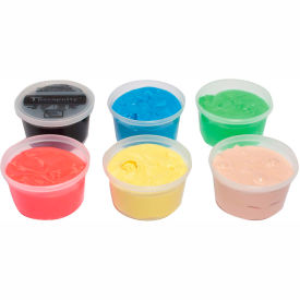 Exercise Putty Set (6 Pieces), 1 Pound (Tan, Yellow, Red, Green, Blue, Black)