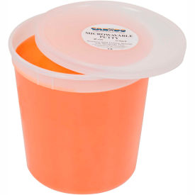 Microwaveable Exercise Putty, Soft, Orange, 5 Pound