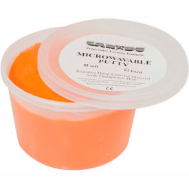 Microwaveable Exercise Putty, Soft, Orange, 1 Pound