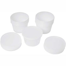 Containers and Lids For 1 Pound Putty, 10/Case