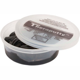 TheraPutty Plus Antimicrobial Exercise Putty, Black, 6 oz, X-Firm