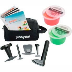TheraPutty Economy Set, 5 Tools, 2 x 1 lb. Putties, Medium (Red and Green)