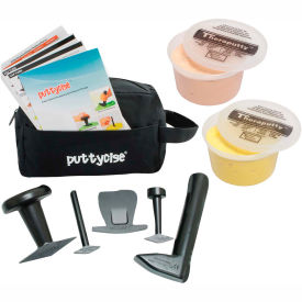 TheraPutty Economy Set, 5 Tools, 2 x 1 lb. Putties, Easy (Tan and Yellow)