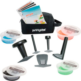 TheraPutty Set, 5 Tools, 4 x 6 oz. Putties, Hard (Red, Green, Blue, Black)