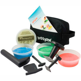 TheraPutty Set, 5 Tools, 4 x 6 oz. Putties, Medium (Yellow, Red, Green, Blue)