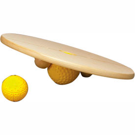 16" Circular Balance Board with 3" and 4" Balls