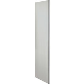 Side Panel for 24"D Extra Wide Designer Wood Locker without Sloping Hood Gray