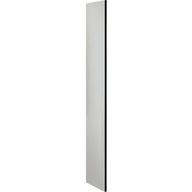 Side Panel for 18"D Extra Wide Designer Wood Locker without Sloping Hood Gray