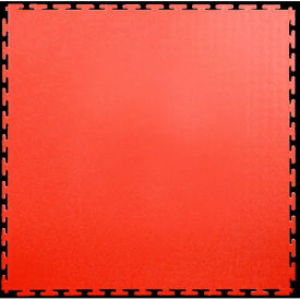 PVC Floor Tiles, 19.5x19.5", Textured, Red