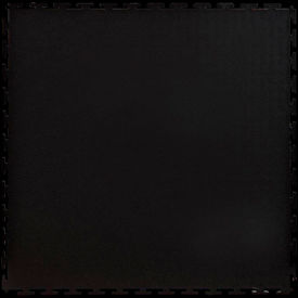 PVC Floor Tiles, 19.5x19.5", Textured, Black