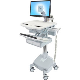 StyleView Medical Cart with LCD Arm, LiFe Powered, 1 Drawer