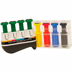 Digi-Flex Multi Hand Exerciser, Progressive Starter Pack, Green & 4 Additional Buttons